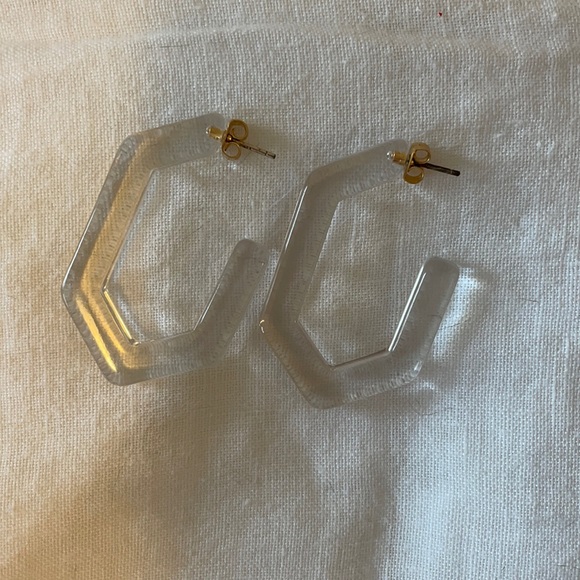 Madewell Acrylic Hoop Earrings